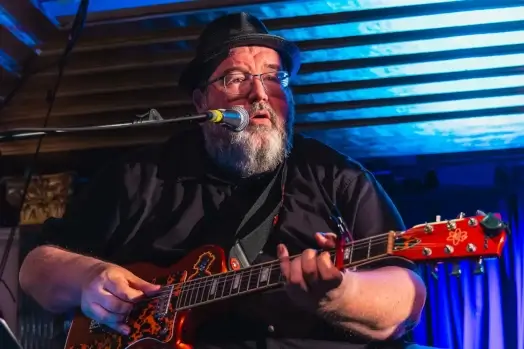 Guitarist performing live on Blues Cruise 2026