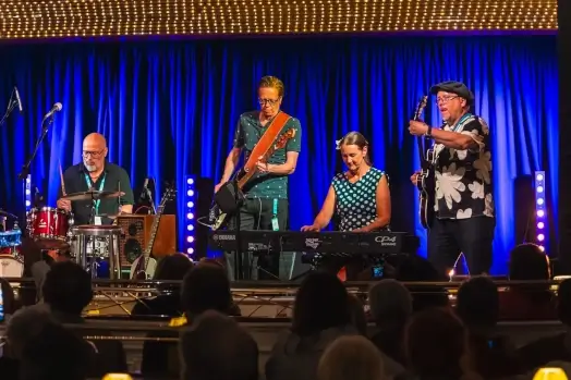 Band playing live during Blues Cruise 2026